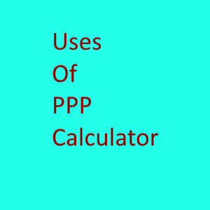 Uses of PPP Calculator